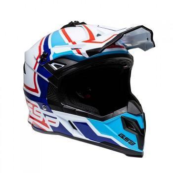 Шлем кроссовый GSB XP-20 MO Design Bianco/Blu/Rosso (1.1)