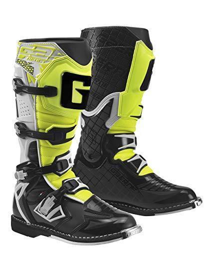 Мотоботы GAERNE G-REACT WHITE/BLUE/YELLOW