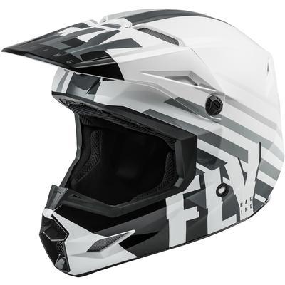 Шлем кроссовый FLY RACING KINETIC THRIVE белый/черный/серый (2021)