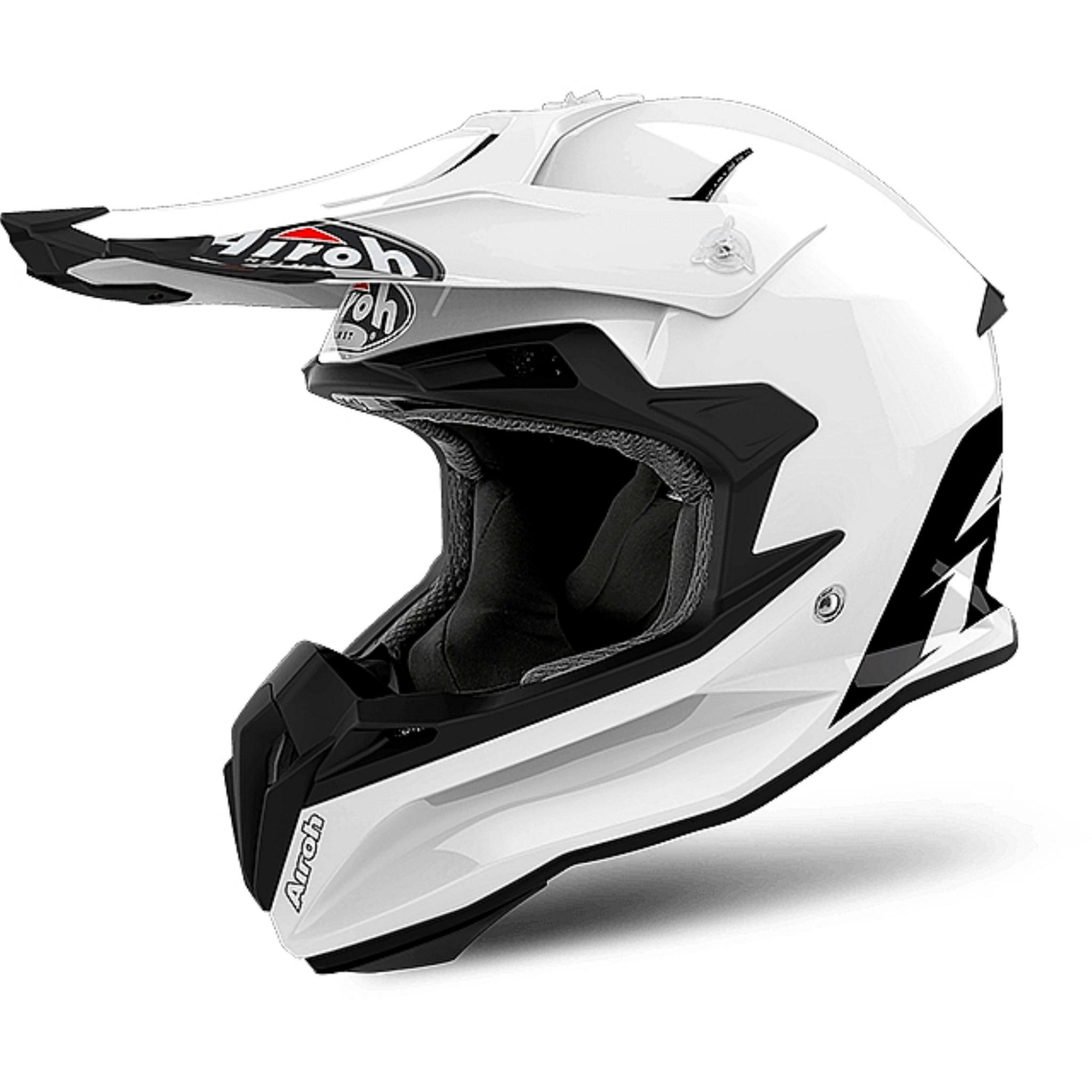 Шлем кросс AIROH Terminator Open Vision White